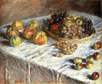 Клод Моне Натюрморт с яблоками и виноградом 1879г